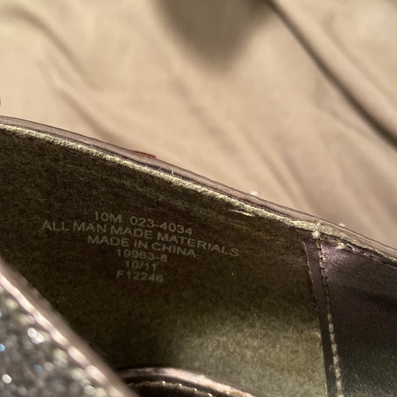 Jacqueline Ferrar Silver Sparkle Glitter Peep Toe Heels - Picture 6 of 7